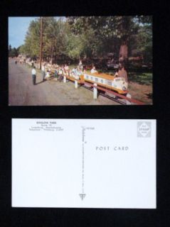 Whalom Park Kiddie Train Postcard Lunenburg 1940S