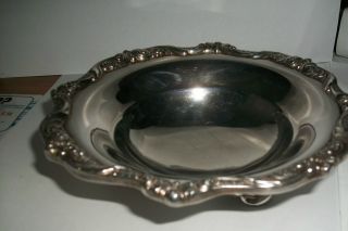 Footed Plated Bon Bon Bowl Old English Pattern by Poole Silver Co