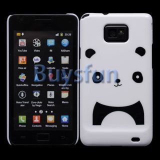 Cute Panda Style White Hard Case Cover for Samsung Galaxy S2 I9100