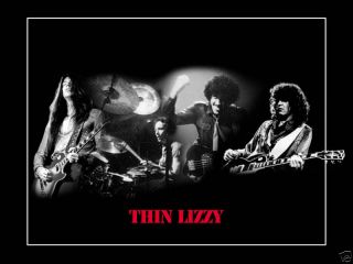 Very RARE Thin Lizzy Poster Phil Lynott Ireland Rock
