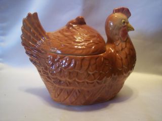 Fapco 1930s Hen and Chick Cookie Jar