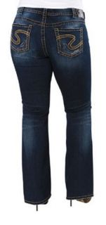 New Silver Womens Plus Size Jeans Frances Bootcut 12x31 24x31 26x31