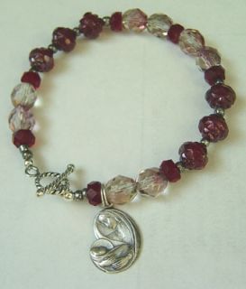 Sterling Silver Mary Child Charm Bracelet Rosary
