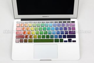 Rainbow Style Keyboard MacBook Air 11inch Sticker Decal