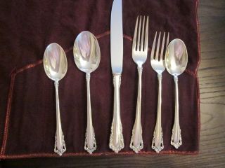 Lunt Carillon Sterling Silver Six Piece Place Setting