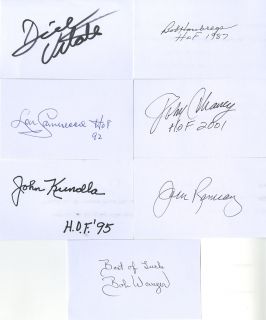 Basketball Hall of Fame Group Small Autograph Group Lot