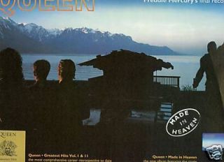 Queen Made in Heaven Promo Poster Ad Freddie Mercury