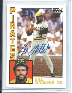 Archives Fan Favorites Auto Bill Madlock Pittsburgh Pirates
