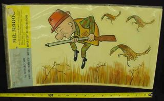 Mr Magoo Hunting Pheasant Sport Stik Stickers 1975