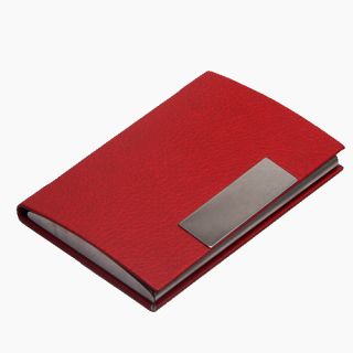 Leather Magnetic Business Credit Name Card Case Holder
