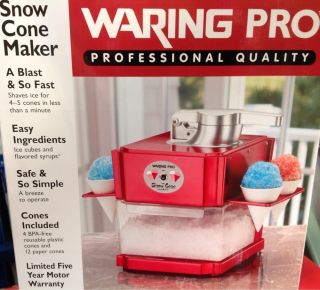 Waring Pro Snow Cone Maker