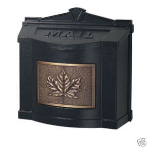 Gaines Wall Mount Mailbox 12 Design Choices with Leaf