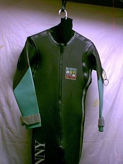 Ronny Rubber Semi Drysuit Men Size Small 4 All Water Sports Suit