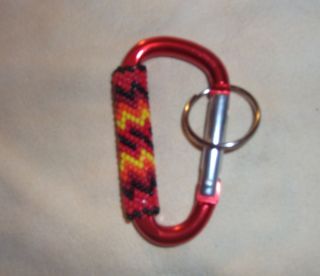 Awesome LAKOTA Sioux Beaded Clip Keychain