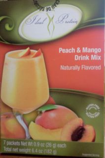 Boxes of Ideal Protein Peach Mango Drink Mix