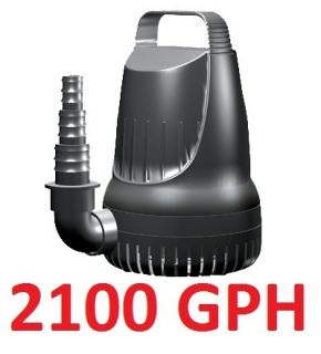 2100 GPH Submersible Magnetic Drive Pump for Koi Goldfish Pond