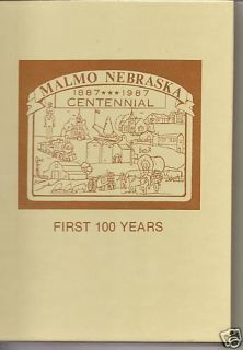 History Genealogy Malmo Nebraska Centennial Book 1987