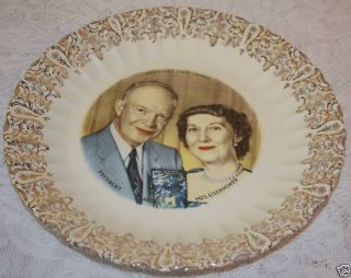 President Dwight D Mrs Mamie Eisenhower Plate
