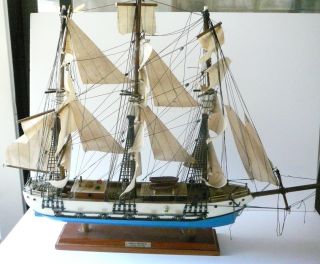 VINTAGE 26 WOOD SHIP MODEL GREAT REPUBLIC CLIPPER 1835, MADE IN