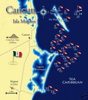 Cancun Dive Map Scuba Dictionary