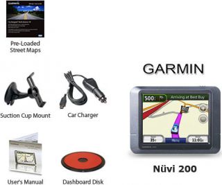 Garmin Nuvi 200 3 5 Automotive GPS Navigation 010 00621 18 w