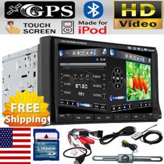 IR2230 GPS MAP Camera Double Din In Dash 7 Car Stereo DVD Player Radio