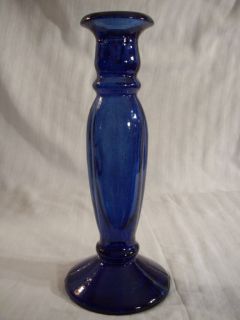Vintage Cobalt Blue Candle Stick Bud Vase Gao MI 4 Jar Bottle