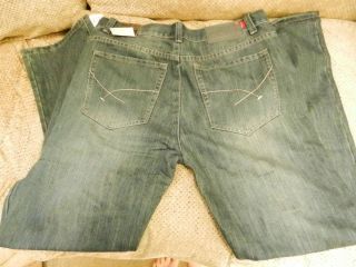 New Mens Marc Ecko Unltd Relaxed Fit Blue Denim Jeans w 36 L 32 $72
