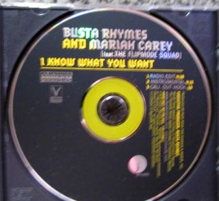 Busta Rhymes Mariah Carey I Know What You Want 3trk UNPLAYED Radio