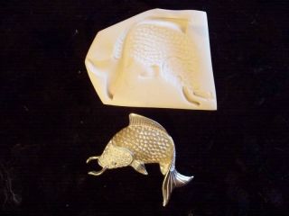 Japanese Koi Fish Polymer Clay Push Mold Handmade