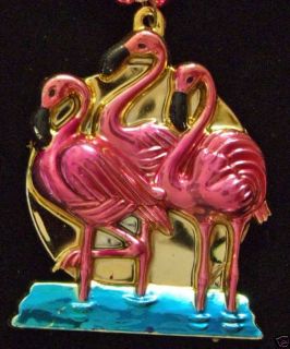 Metallic Pink Flamingo Luau Mardi Gras Beads Party