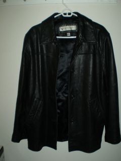 Marc New York Andrew Marc Black Leather Jacket Coat Buttery Soft Mens