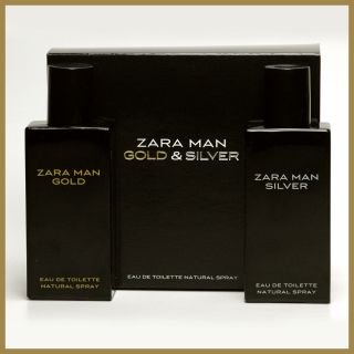 Zara Man Gold Silver Eau de Toilette 2 x 1 oz 2 x 30 ml Natural Spray
