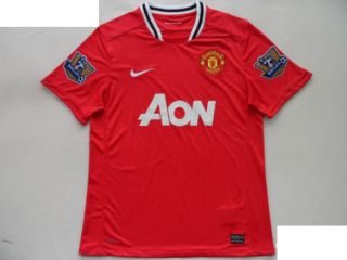 MANCHESTER UNITED SOCCER JERSEY SHIRT HOME CHOICE NUMBER NAME PATCHS