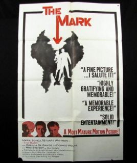 The Mark Original Movie Poster 1961 Rod Steiger Schell