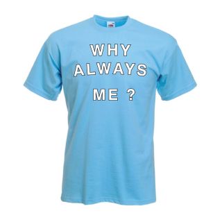 Balotelli “Why Always Me” T Shirt Manchester City All Sizes Inc