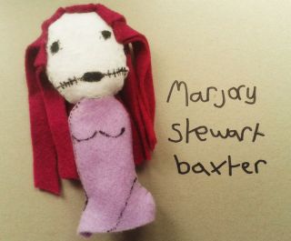 Salad Fingers MARJORY STEWART BAXTOR puppet HAND CRAFTED marjorie