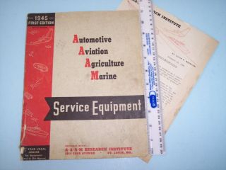 JJ039 1945 Aaam Auto Aviation Agri Marine Tool Catalog