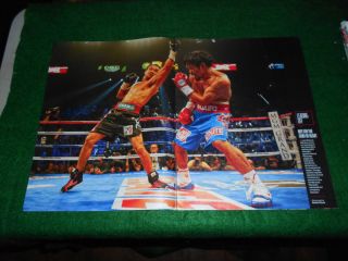 2011 Mint Print clipping Manny Pacquiao Juan Manuel Marquez Boxing
