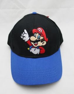 Licensed Nintendo Wii Super Mario Kids Canvas Cap Hat w Red Mushroom