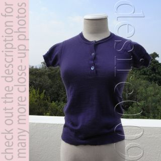 Marni Deep Lavender Cashmere Knit Top Sweater I38 S