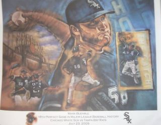 White Sox Mark Buehrle Perfect Game Poster