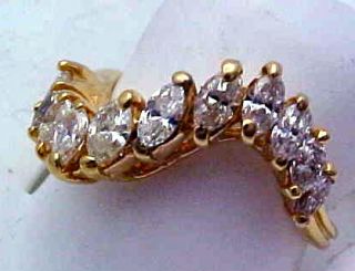 25 Carat Marquise Diamond Ring 14k Gold Make An OFFER