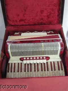 Vintage Silvio Marotta Concerto Piano Accordion Squeezebox w Case
