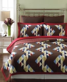 Martha Stewart Patchwork Zigzag Full Queen Reversible Quilt