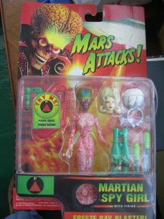 Mars Attack Martian Spy Girl Talking Action Figure Trendmasters 1996