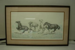 Mary Ann Lis Les Chevaux Signed Artist Proof
