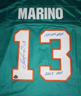 Dan Marino Miami Dolphins signed Authentic Reebok Throwback Jersey