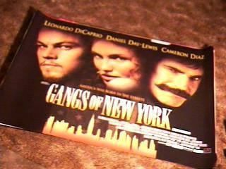 Gangs of New York British Quad Poster Martin Scorsese
