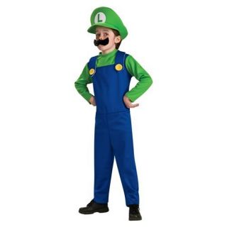 Super Mario Luigi Boys Costume Size 4 6
